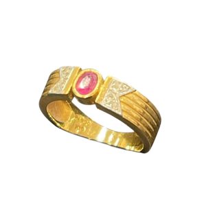 K18(18金)Pt900(プラチナ900)コンビリング