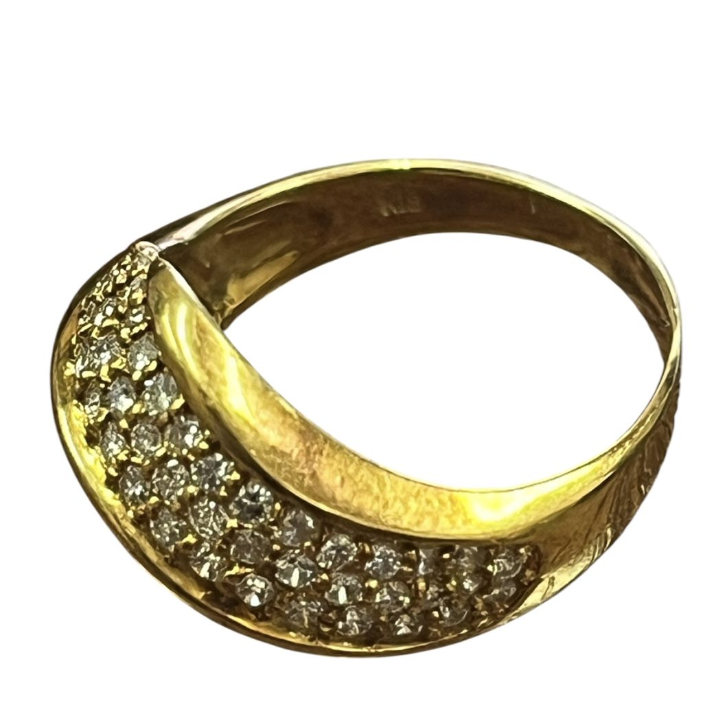 K18　18金　750　メレダイヤ　リング　指輪　アクセサリー　貴金属