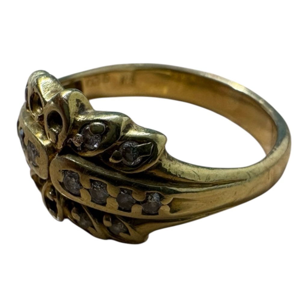 K14 メレダイヤ付き リング