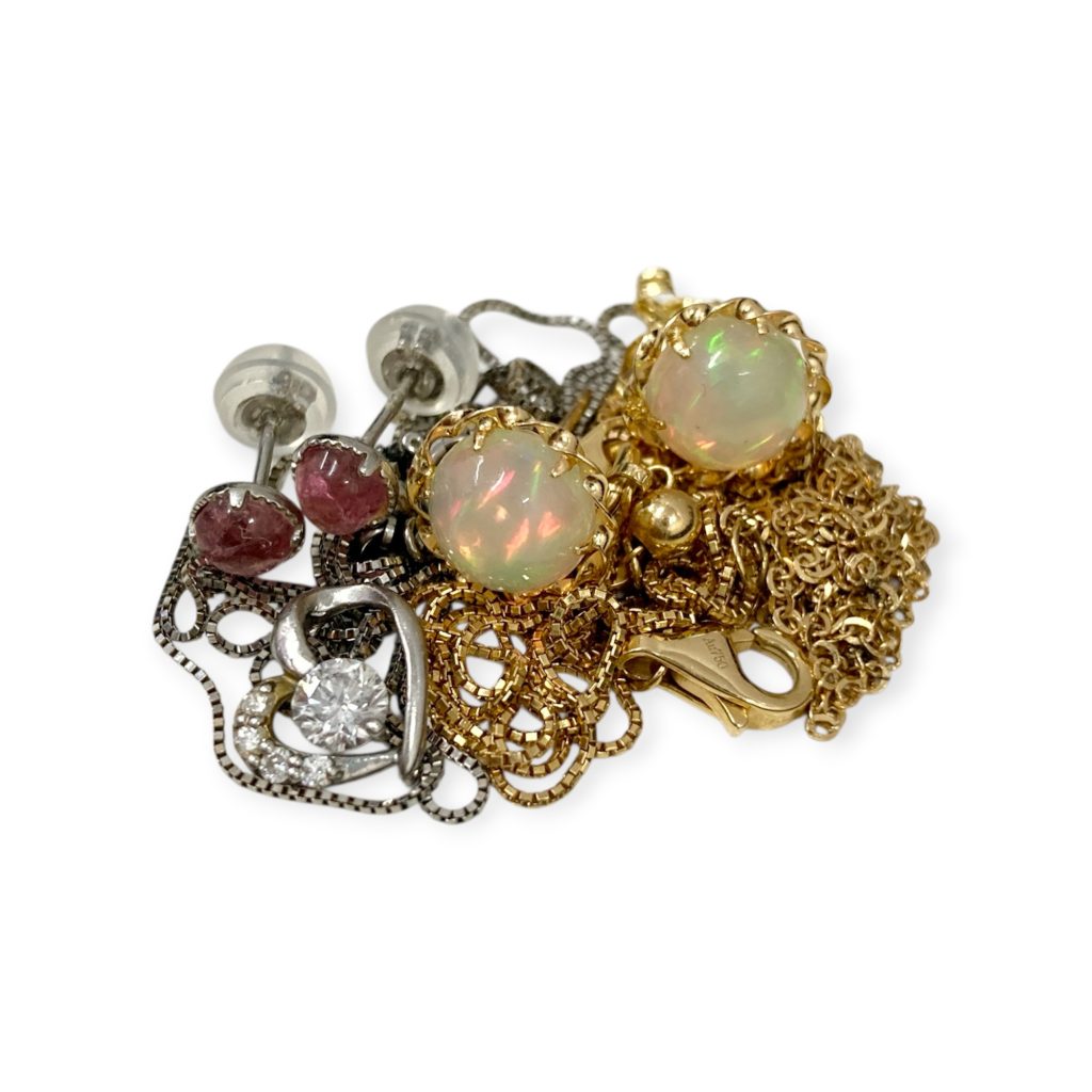 K18ネックレス / Pt850ネックレス / K18ピアス