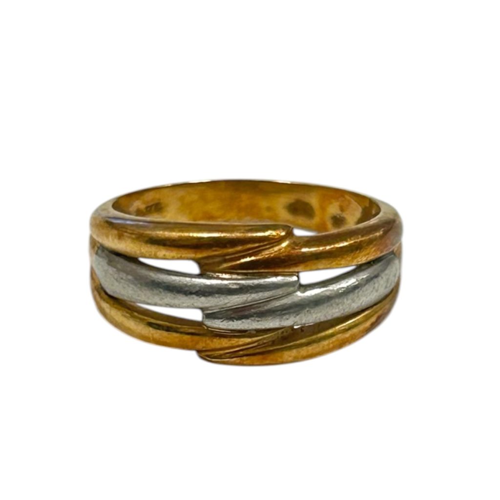 K18/Pt900　コンビリング