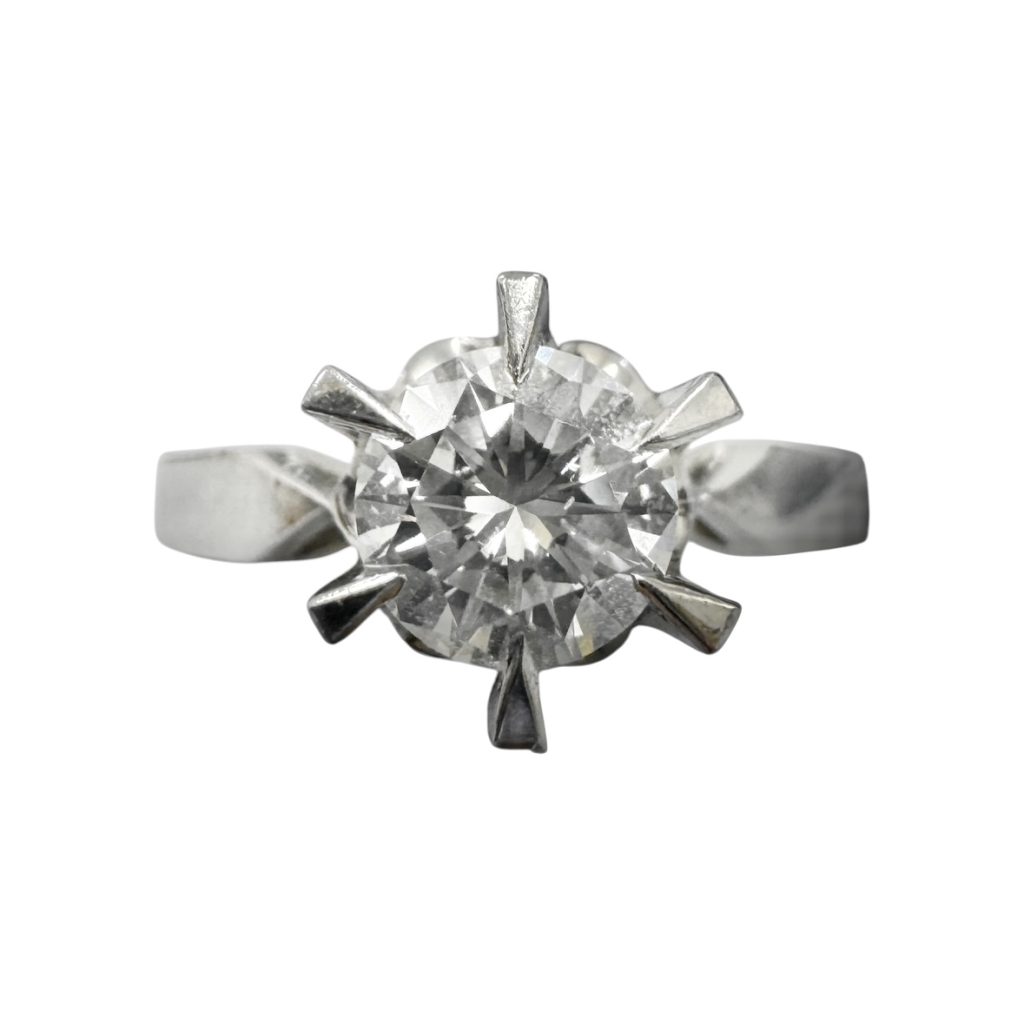 【ラウンドブリリアントカット ダイヤモンド リング】Pt900 プラチナ900