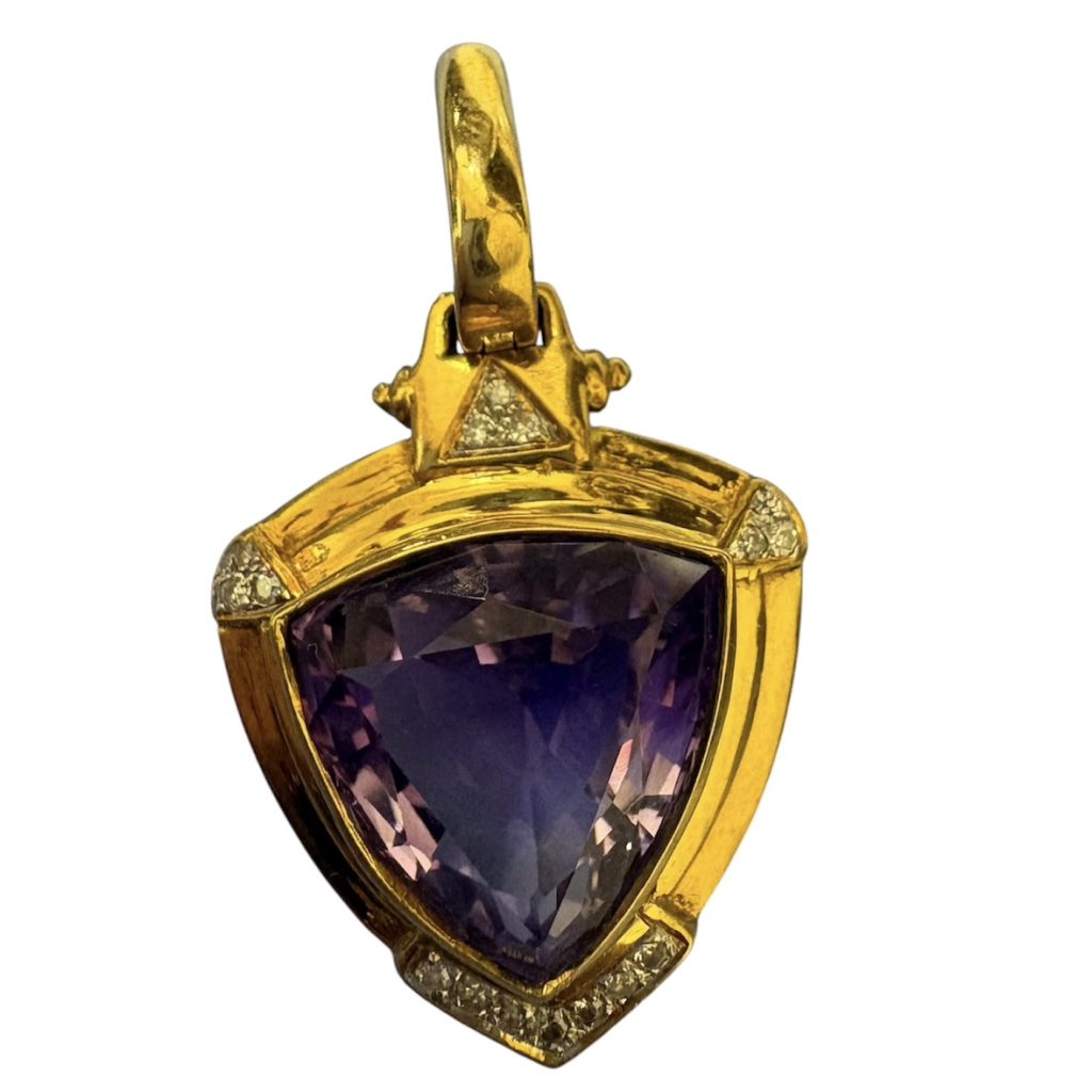 K18 18金 トップ 石付き