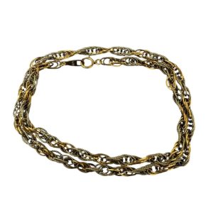 K18 / Pt850 金 プラチナ コンビ ネックレス