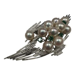 K18WG　ブローチ