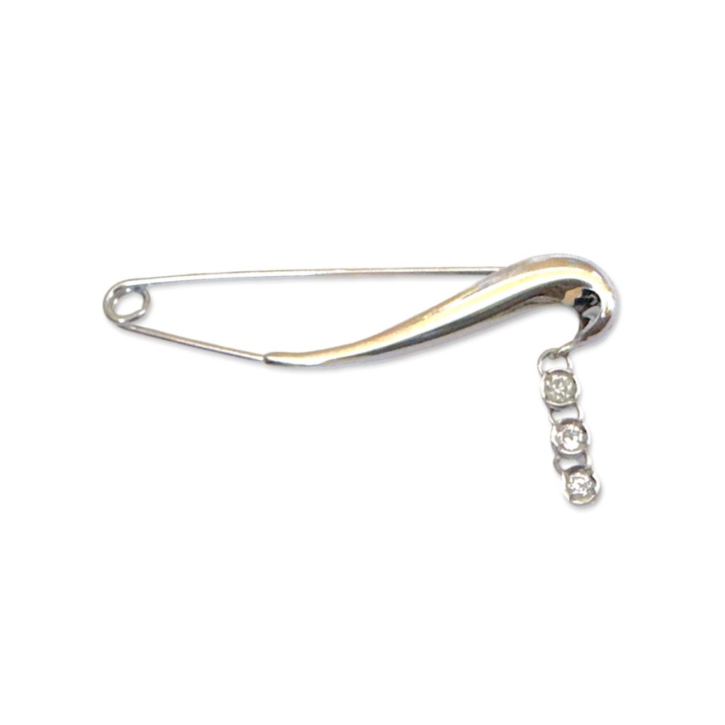 Pt850 メレダイヤ ブローチ