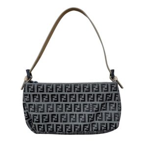 【ズッキーノ柄  ショルダーバッグ】FENDI【Aランク】