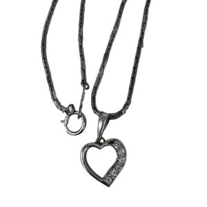 Pt850 ネックレス ハートのトップ付きのお買取り