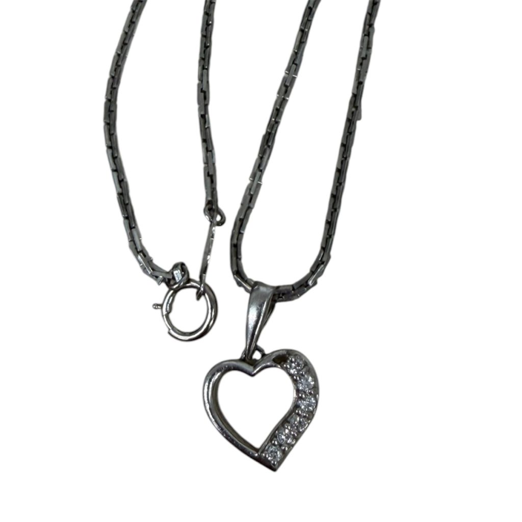 Pt850 ネックレス ハートのトップ付きのお買取り