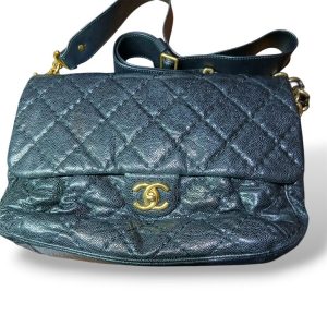 【キャビアスキン ショルダー】CHANEL【Bランク】