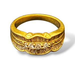 【メレダイヤ リング】K18 18金 750