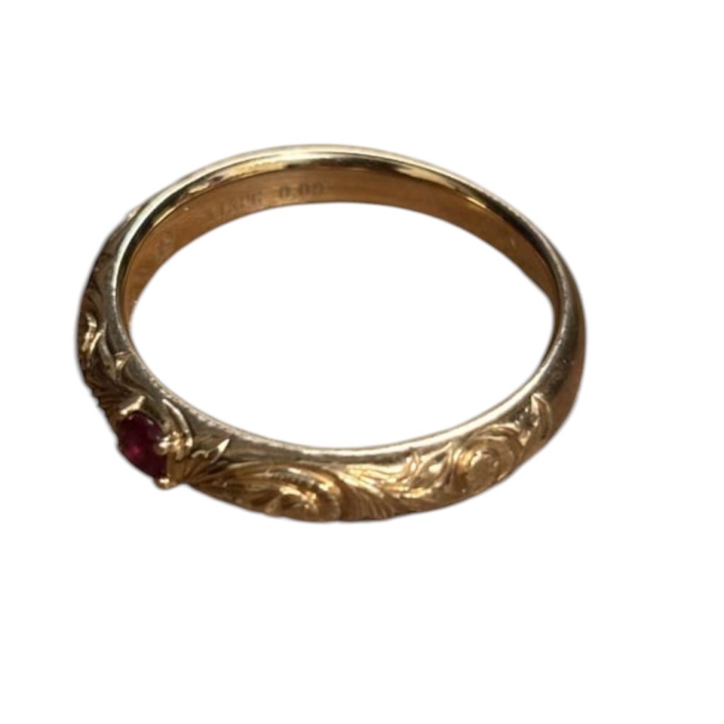 【K18 リング】18金・750・ゴールド・ジュエリー・宝石・メンズ・レディース