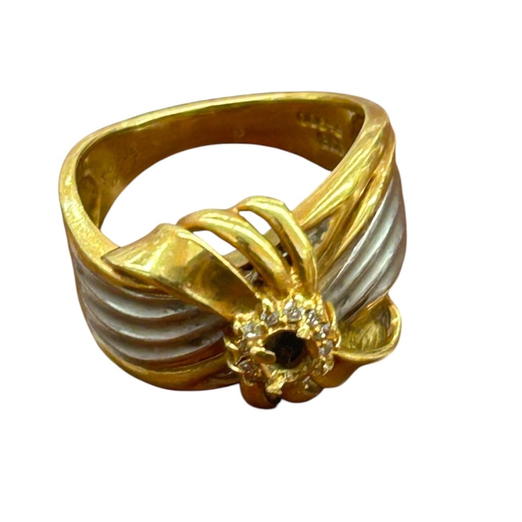 K18・Pt900 コンビリング