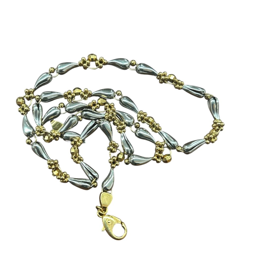 K18・Pt900 コンビネックレス