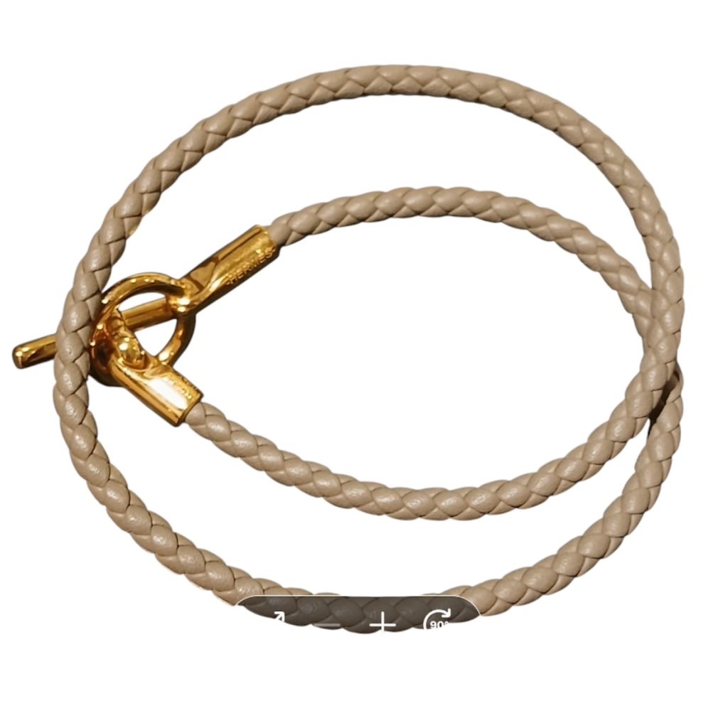 エルメス グレナン ドゥブルトゥール レザーブレスレット HERMES