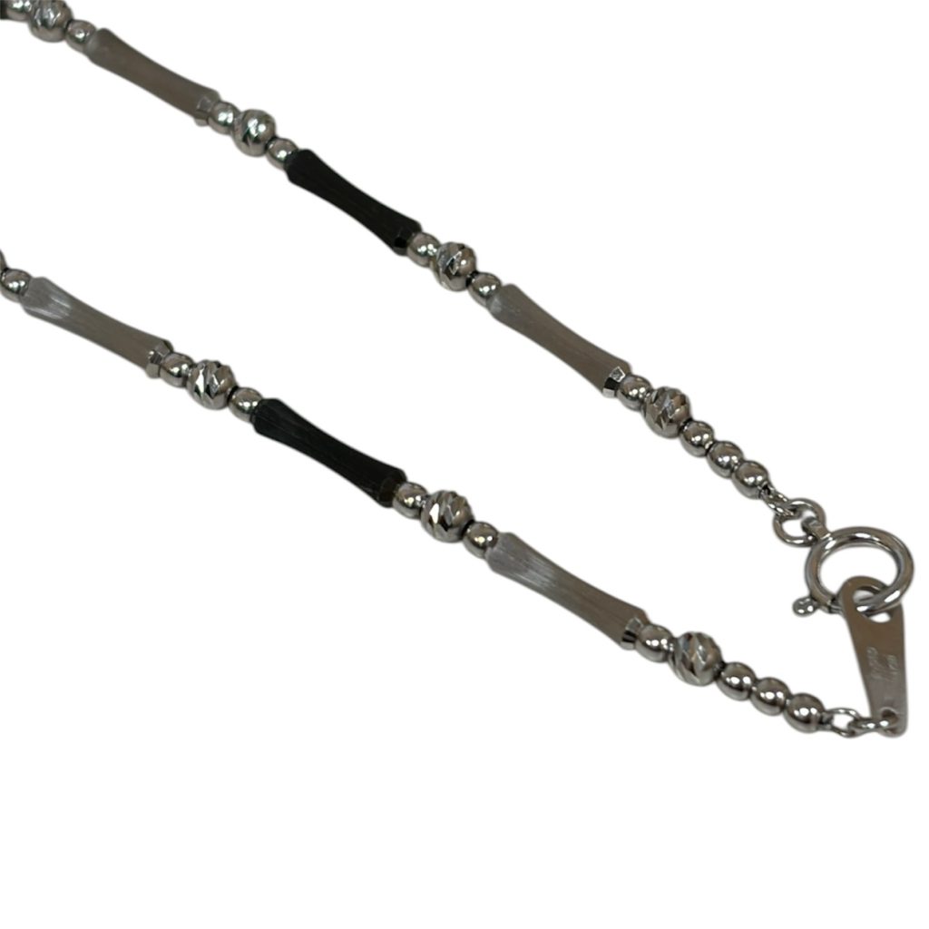 【K18WG ブレスレット】ホワイトゴールド・ジュエリー・メンズ・750・18金