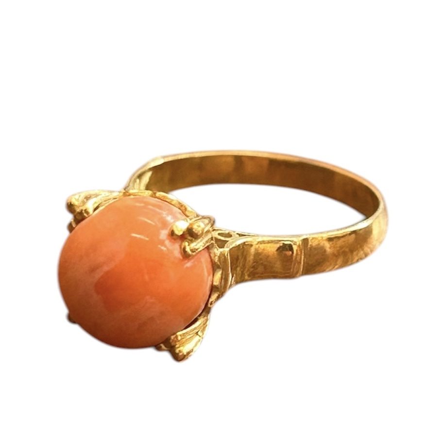 K18 750 18金 リング 指輪 サンゴ