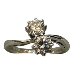 Pt900 ダイヤ付きリング　札幌市白石区菊水