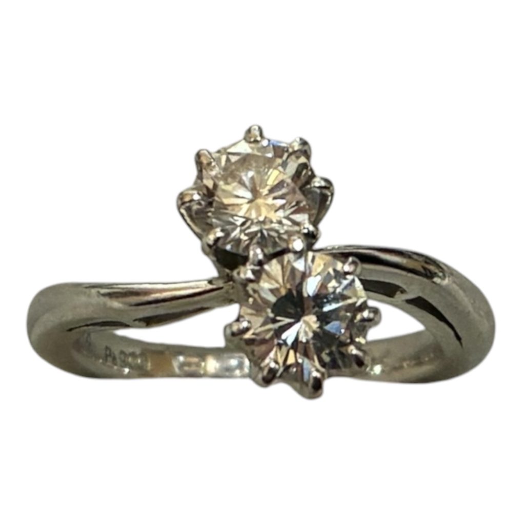 Pt900 ダイヤ付きリング　札幌市白石区菊水