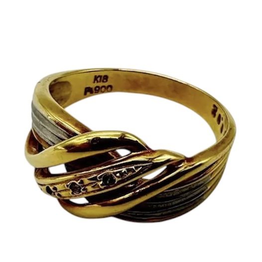 K18×PT900リング