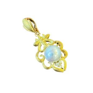 K18 18金 パール ダイヤモンド トップ