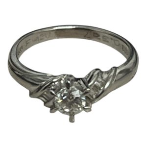 Pt900 プラチナ リング 石付き