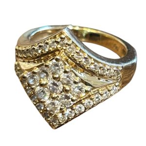 K18 750 18金 リング 指輪 石あり ダイヤモンド