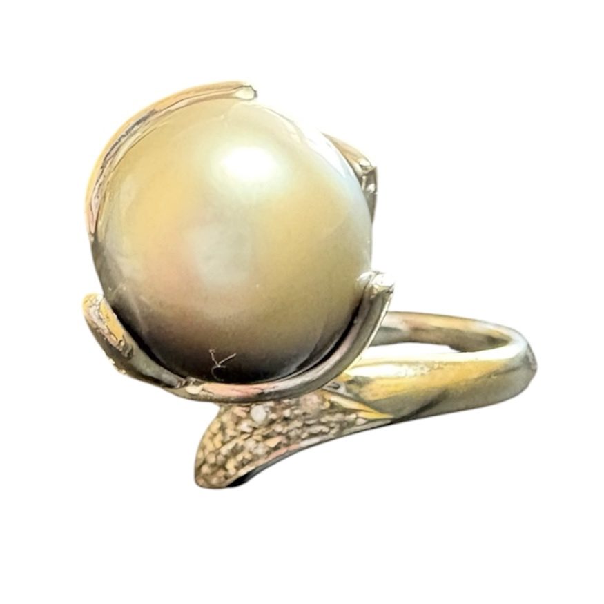 Pt900 パール付きリング