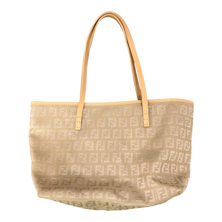 【ズッキーノ柄 スモール ロール トートバッグ】FENDI【Bランク】