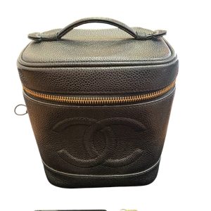 CHANEL シャネル バニティバッグ キャビアスキン ファスナー破損品