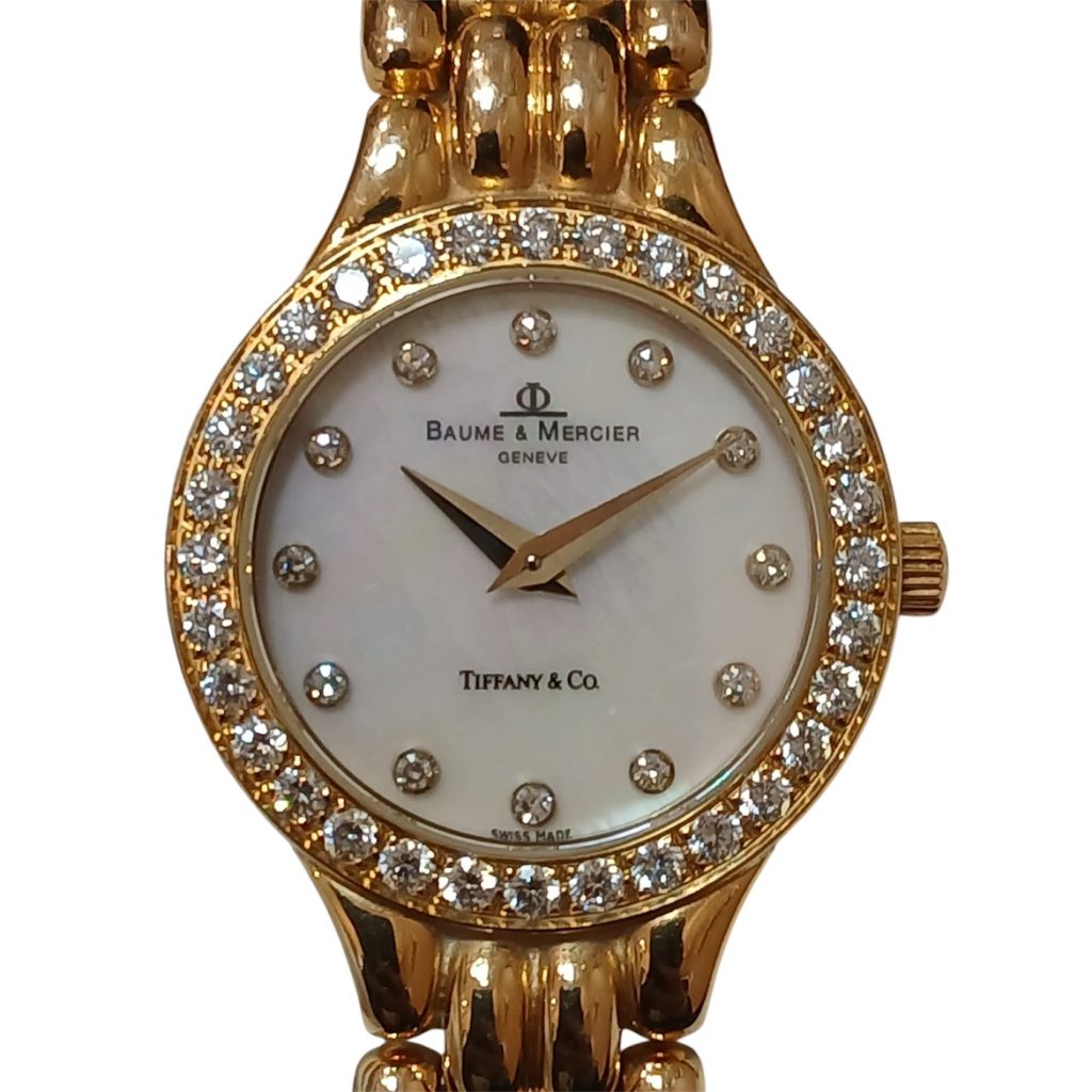 【ブランド時計高価買取‼】Baume & Mercier Tiffany＆Co. 金無垢時計　ボーム＆メルシエ ティファニー ブランド時計