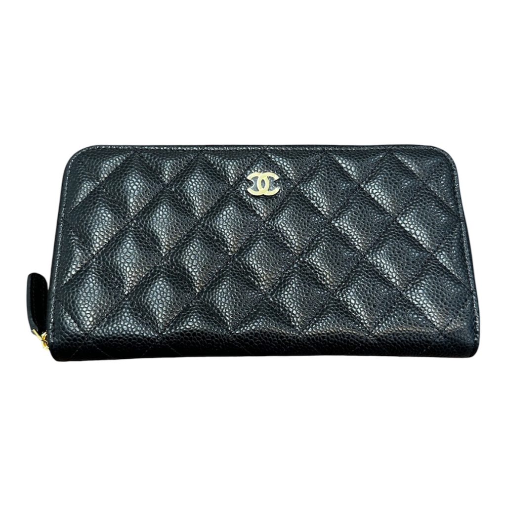 CHANEL（シャネル） クラシック ロングジップウォレット キャビアスキン