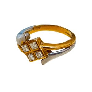 K18/Pt900　金　プラチナ　リング