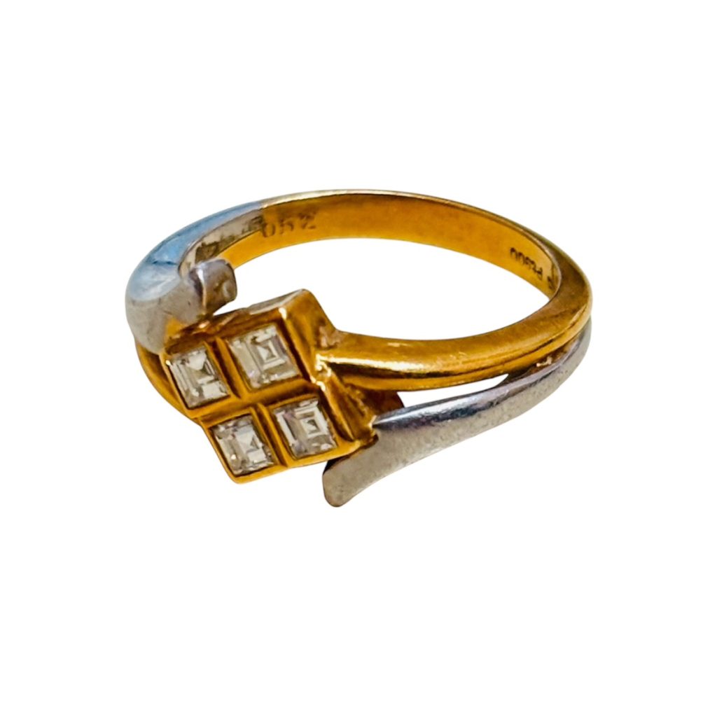 K18/Pt900　金　プラチナ　リング