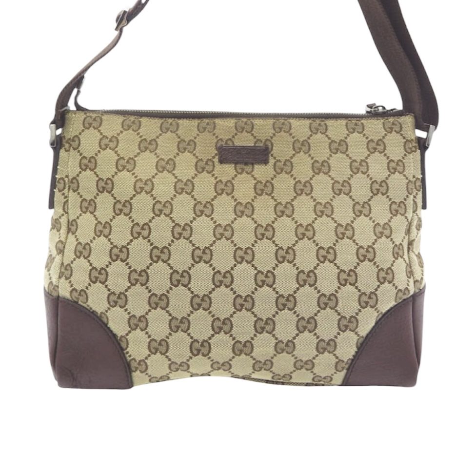 GUCCI グッチ GGキャンバス メッセンジャーバッグ