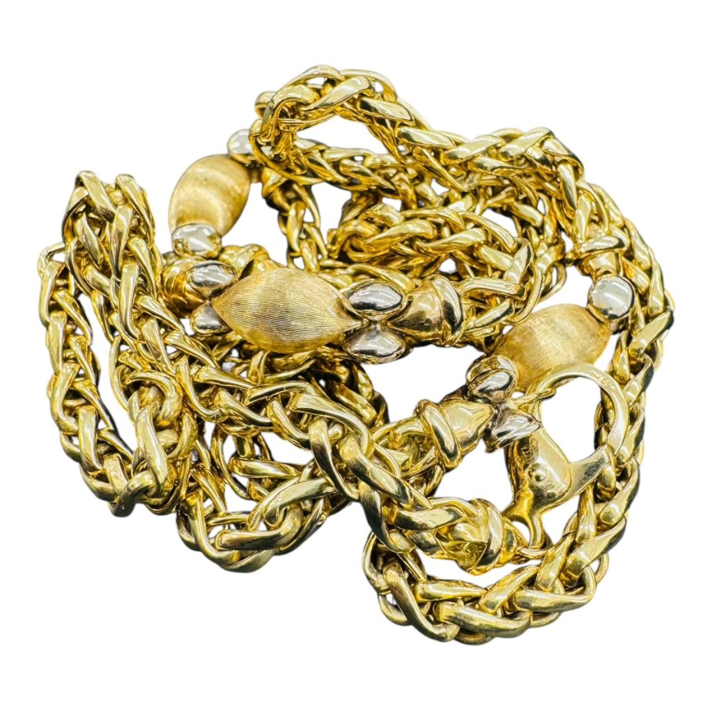 K18 18金 デザインネックレス 750