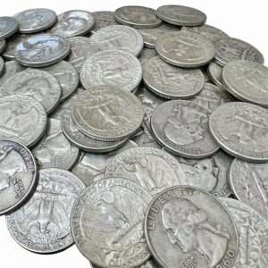 アメリカ ワシントン　クォーター ダラー銀貨