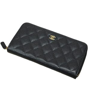 CHANEL クラシック ロングジップウォレット キャビアスキン