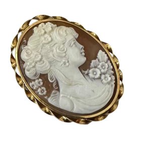 【貴金属】K18（18金/750） カメオ トップ ジュエリー アクセサリー