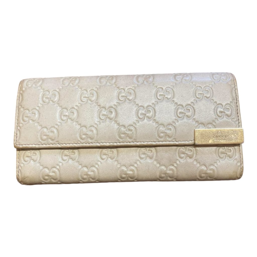 GUCCI GGシマレザー 長財布