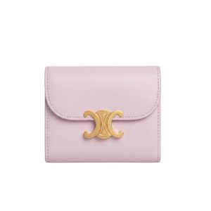 セリーヌ CELINE トリオンフ スモールフラップウォレット ピンク