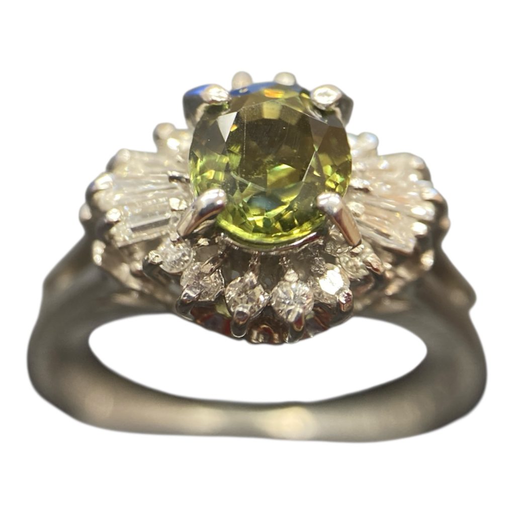 Pt900 プラチナ リング アンダリュサイト