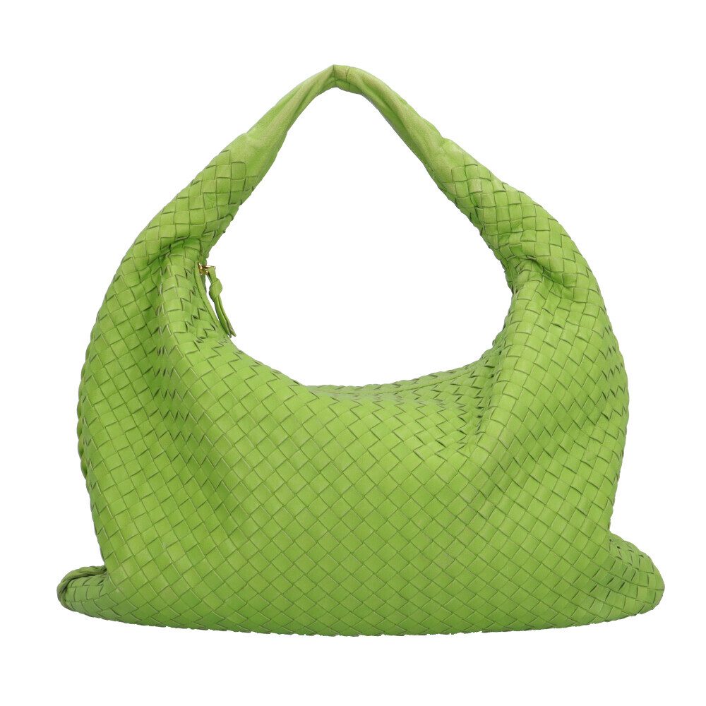 ボッテガヴェネタ イントレチャート ハンドバッグ レザー グリーン ユニセックス BOTTEGAVENETA