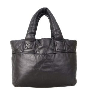 CHANEL シャネル  コココクーン レザー トート ブラック ココマーク トートバッグ ハンドバッグ