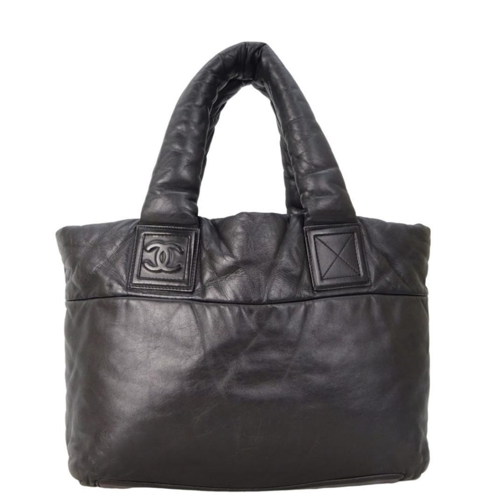 CHANEL シャネル  コココクーン レザー トート ブラック ココマーク トートバッグ ハンドバッグ