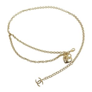 シャネル ココマーク ハート ロケット チェーンベルト メタル ユニセックス CHANEL