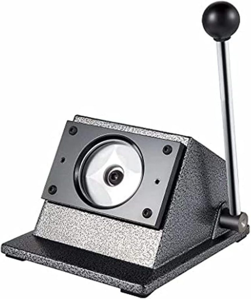 バッジボタンメーカー切断機マニュアルラウンドグラフィックパンチダイカッター 缶バッチマシーン 缶バッヂメーカー