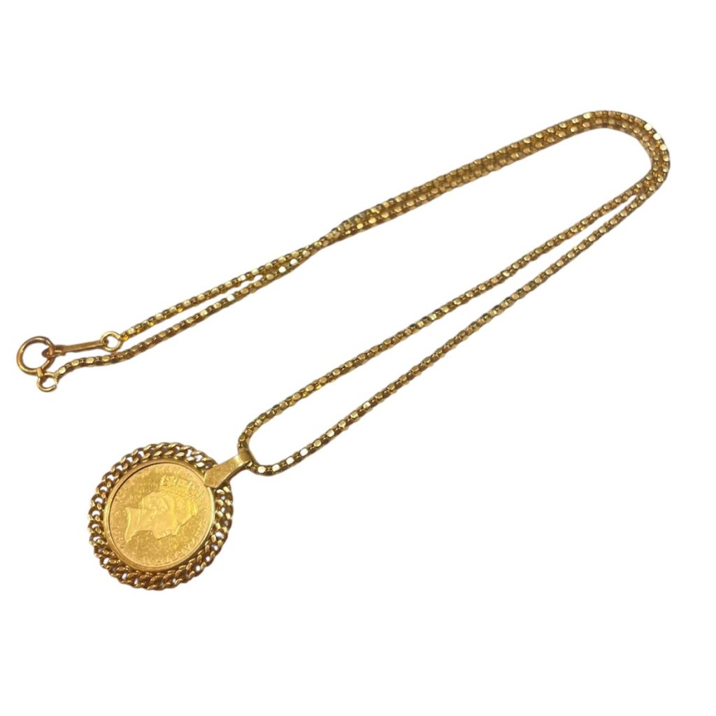 【今が売り時！金相場高騰中！】K24コイン&K18ネックレス