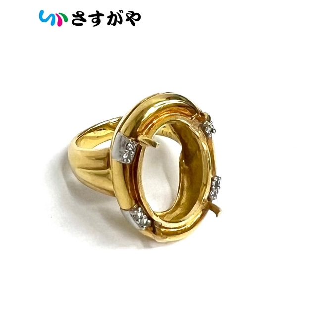 破損 石取れ 指輪 リング アクセサリー K18 Pt900 金 プラチナ