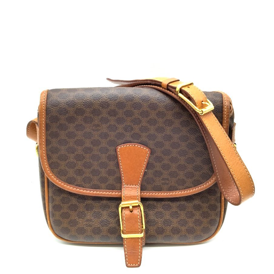 CELINE セリーヌ マカダム柄 ショルダーバッグ